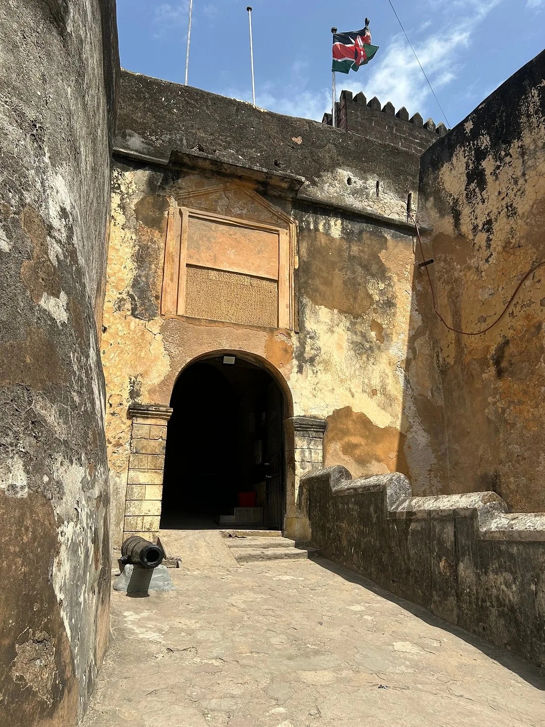Entrance to Fort Jesus in Mombasa Old Town
